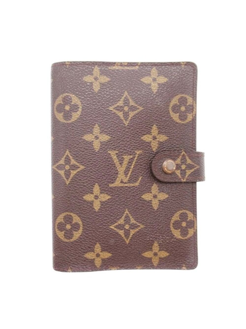 Louis Vuitton Monogram Agenda PM Cover Case Vintage Brown